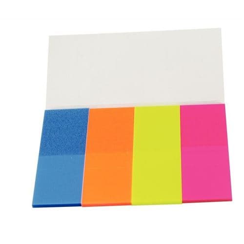 Étui de 4 distributeurs de 40 marque-pages film transparent couleurs assorties - assortis